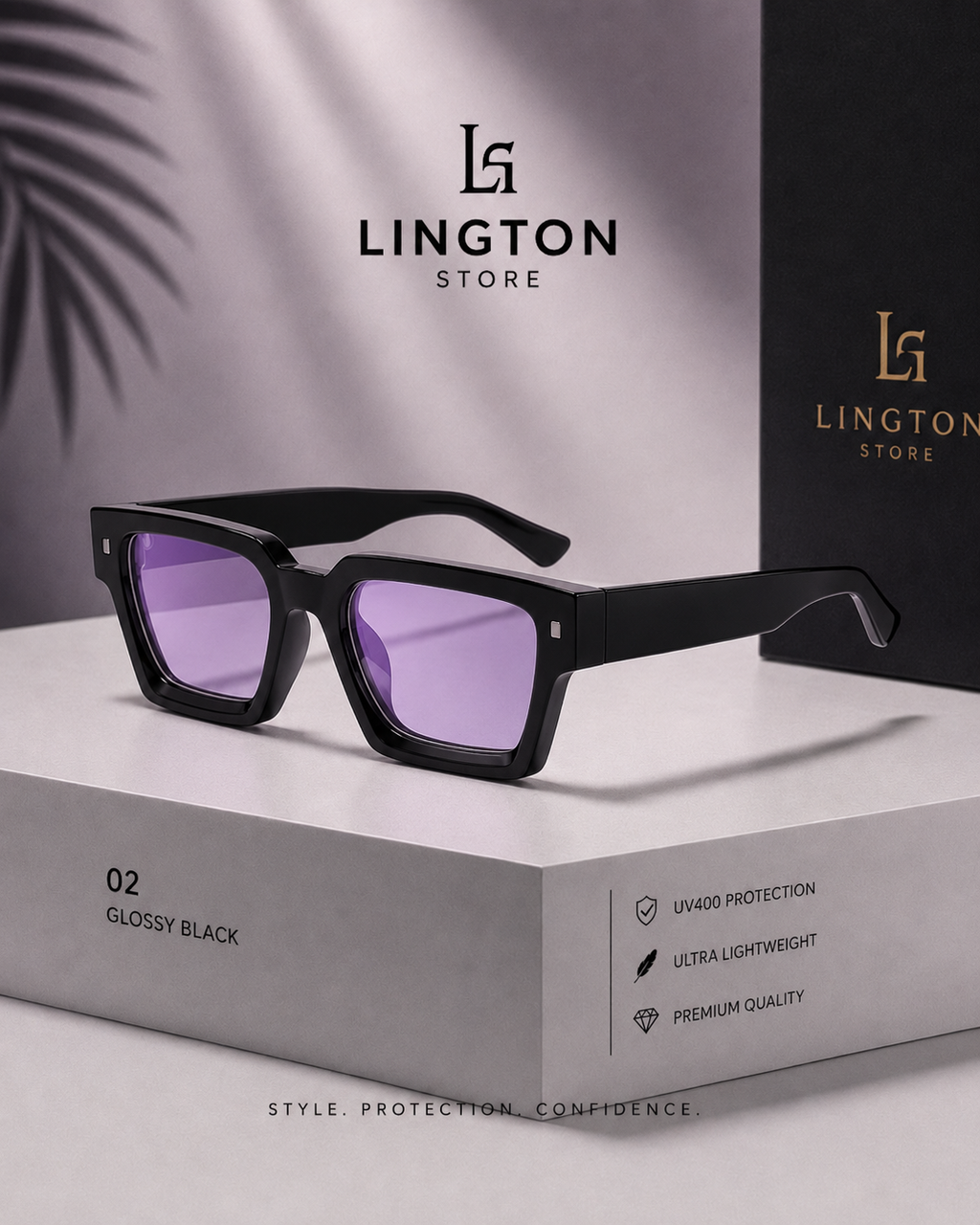 Purple Sunglasses – Lington First Summer Collection