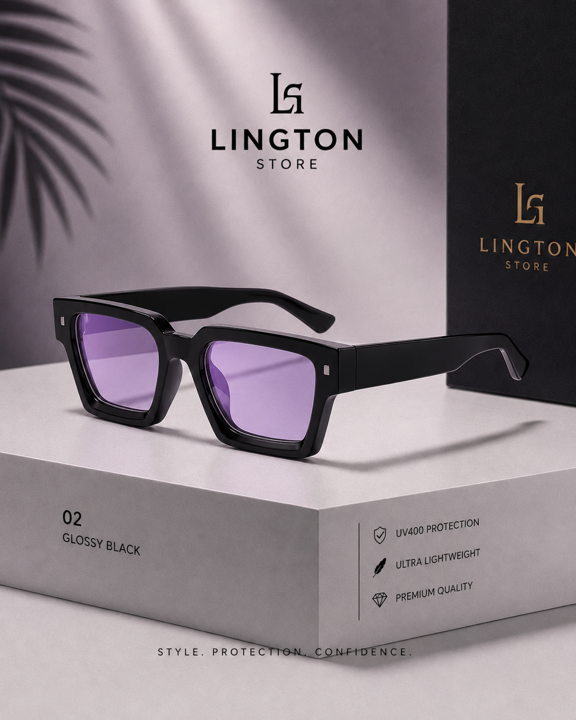 Purple Sunglasses – Lington First Summer Collection