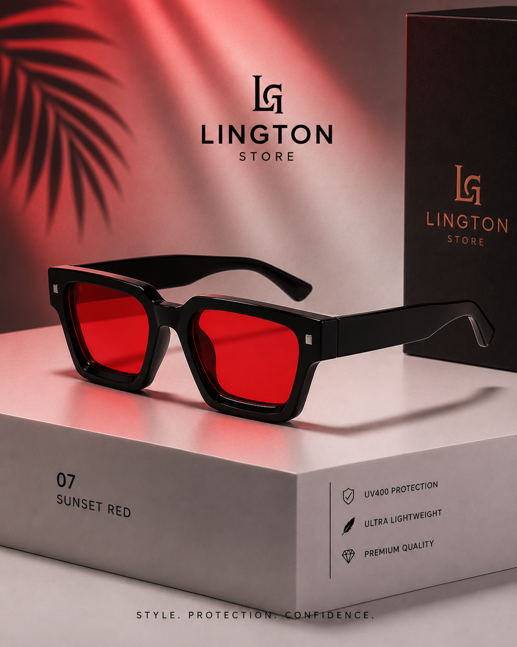 Red Sunglasses – Lington First Summer Collection